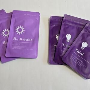 The Good Patch B12 Awake (3 packs) and Think (3 packs) Wearable Wellness Vegan